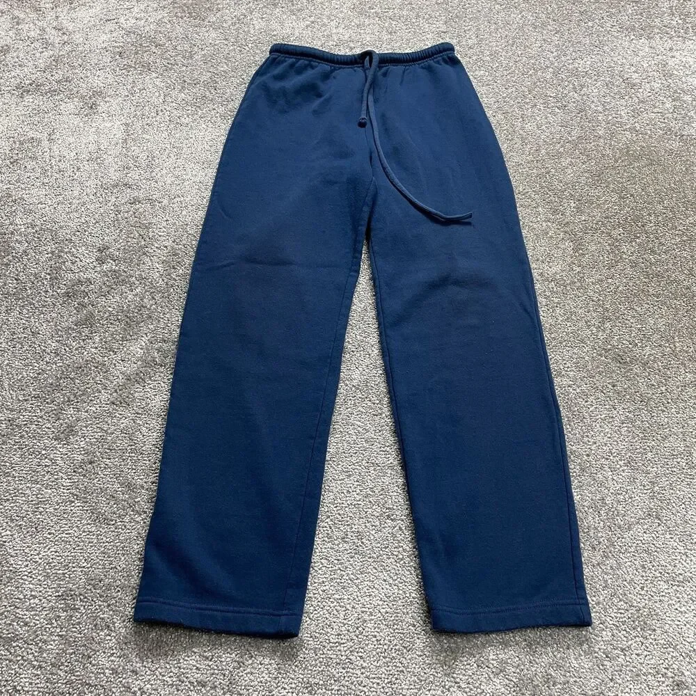 Blair Sweatpants Womens Medium Blue 26x28 Straight Leg Soft Elastic Waist Ladies